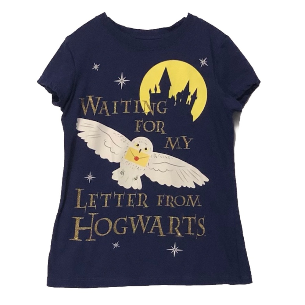 Harry Potter Retro Fitted Short Sleeve Letter from Hogwarts Tee Youth M Purple